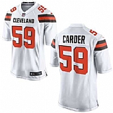 Nike Men & Women & Youth Browns #59 Carder White Team Color Game Jersey,baseball caps,new era cap wholesale,wholesale hats